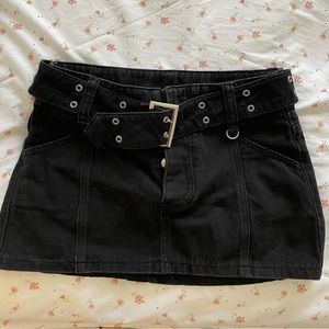 adika mini black skirt size xs